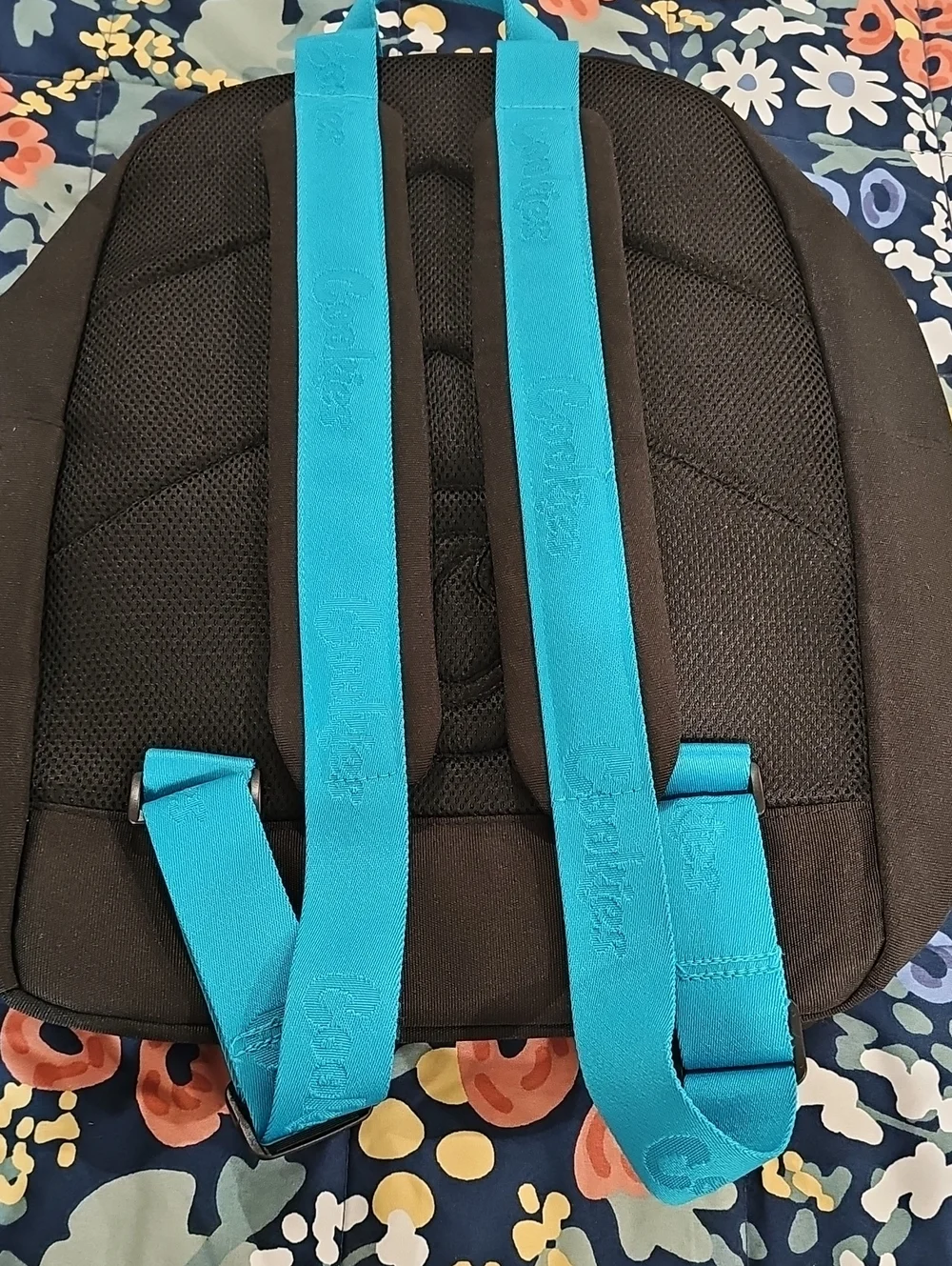 Cookies Smell Proof Black Backpack with Blue Accents